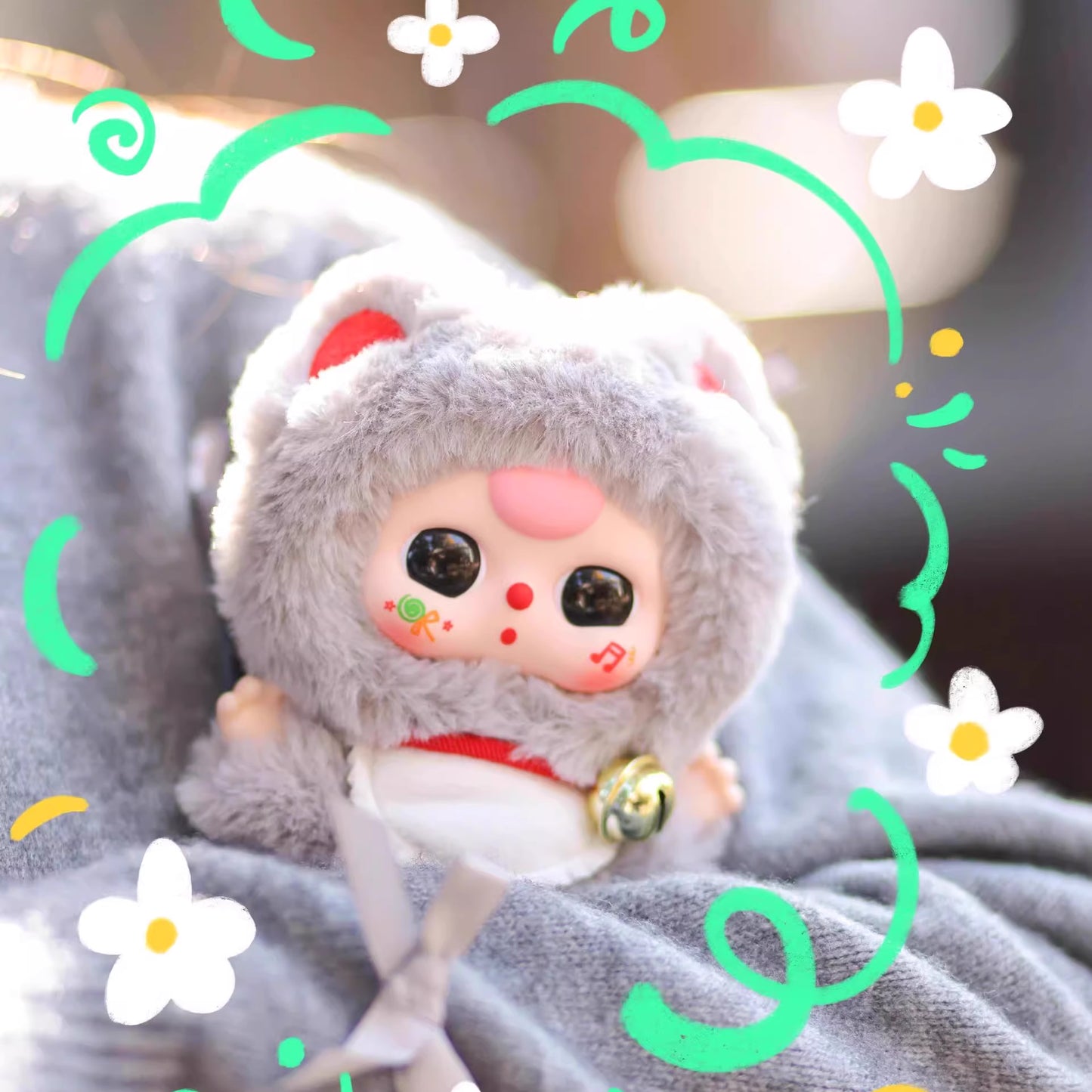 Baby Three아기 세 살 억만 고양이 시리즈 맹인 상자